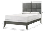 Denker Gunmetal Bedroom Group
