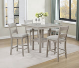 Lester 5-Piece Ctr Height Table Set Greige