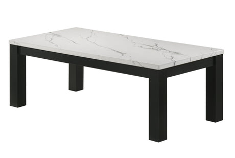 Ivy 3-Piece Cocktail Set Faux Marble White