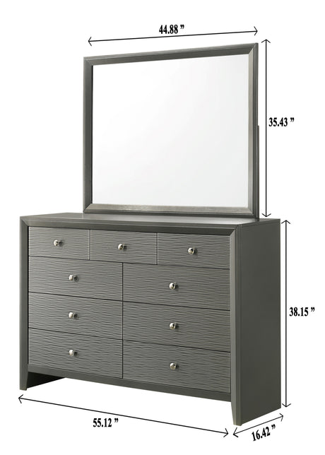 Denker Gunmetal Dresser