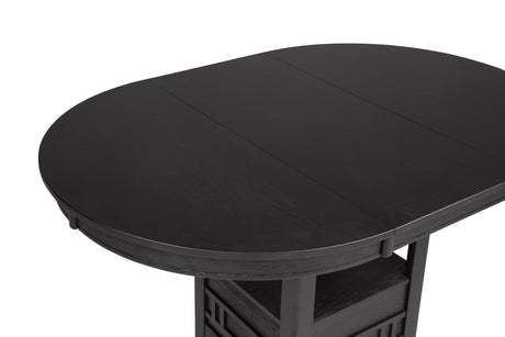 Hartwell Counter Dining Table - Charcoal