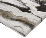 Resia Dining Set - Brown Marble