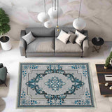 Glamour Design-206 Grey-Turquoise