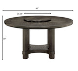 JEFFRIES ROUND TABLE W/LAZY SUSAN