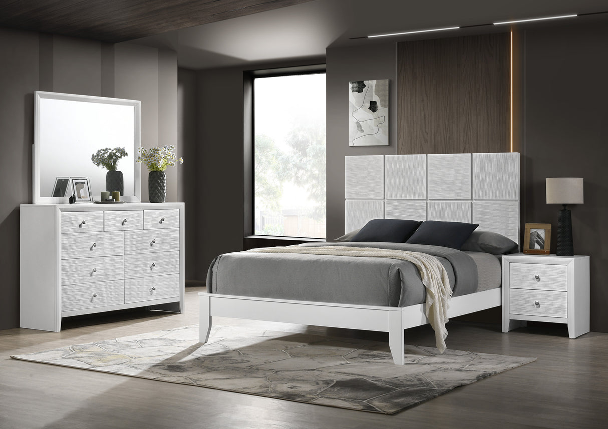 Denker-Evan White Bedroom Group set
