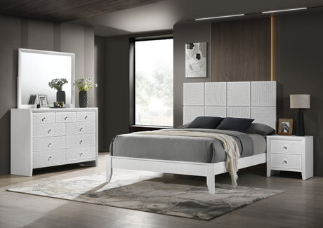 Denker-Evan White Bedroom Group set
