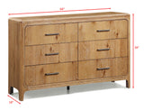 Westcott Bedroom Group-Cerused Natu dresser