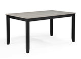 LESTER 6-PK DINING W/BENCH L.GREY