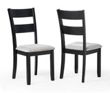 LESTER 6-PK DINING W/BENCH L.GREY