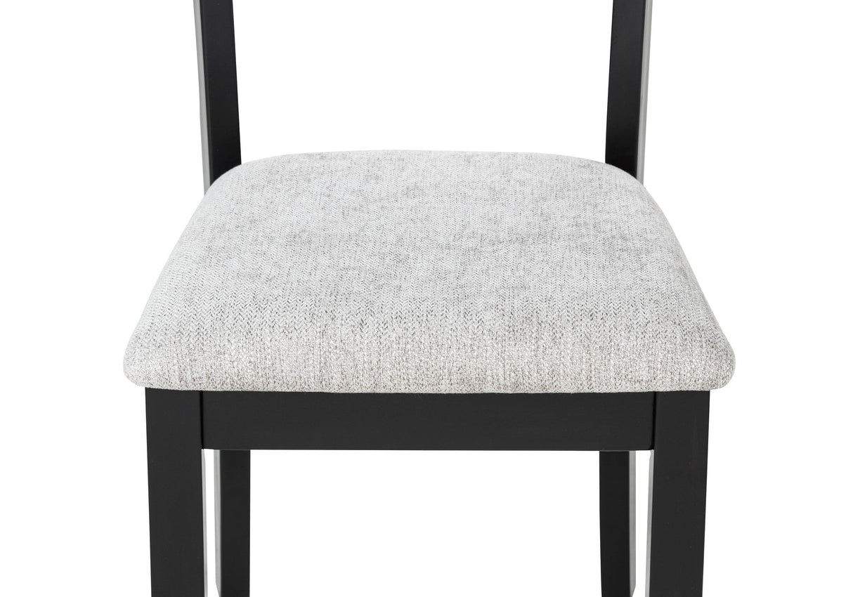 LESTER 6-PK DINING W/BENCH L.GREY
