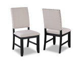 REGENT SIDE CHAIR CHARCOAL BLACK
