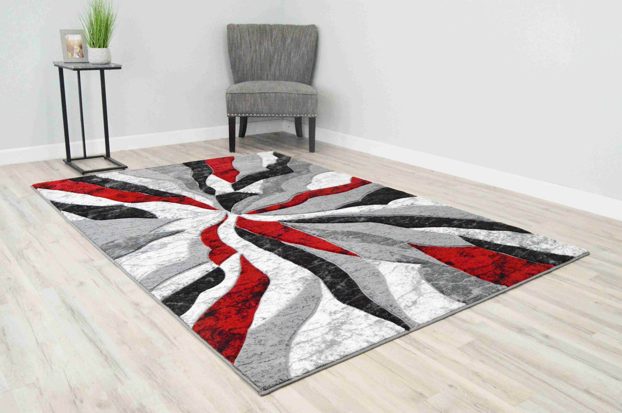 Premium Area Rug 2303 Red