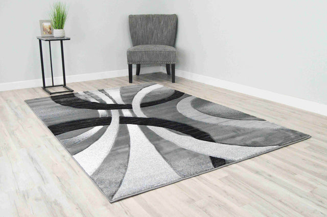 Premium Area Rug 2308 Grey