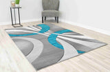 Premium Area Rug 2308 Turquoise