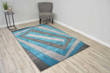 Premium Area Rug 2313 Turquoise