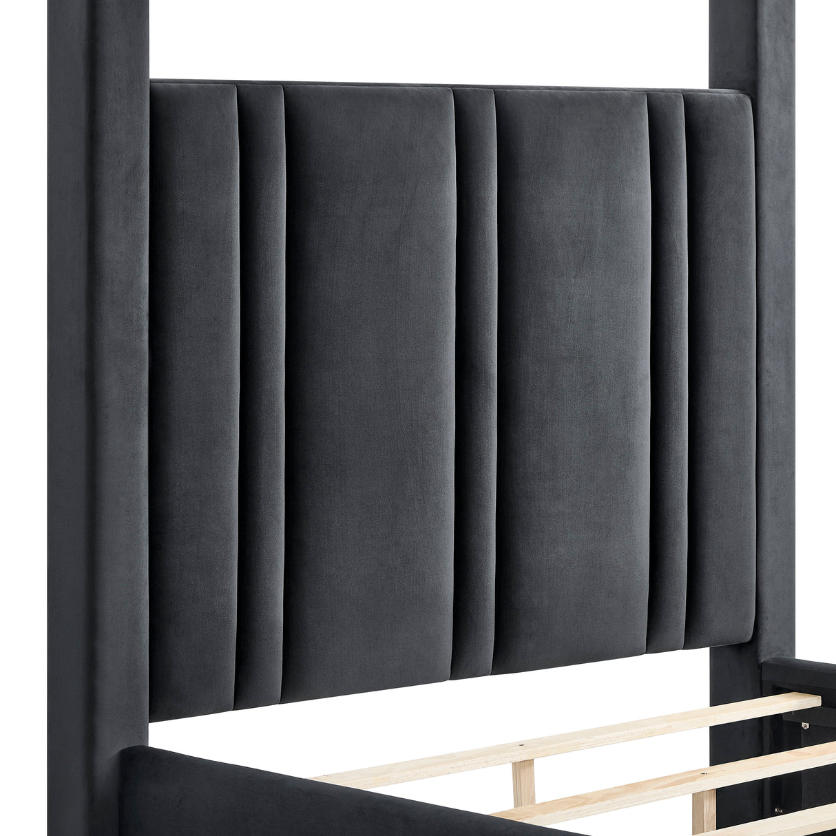 Jayla Canopy Bed Black