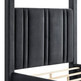 Jayla Canopy Bed Black