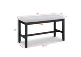 DELFIN COUNTER HT BENCH-LIGHT GREY