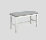 FULTON COUNTER HEIGHT BENCH WHITE