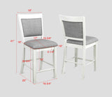 FULTON COUNTER HEIGHT CHAIR WHITE