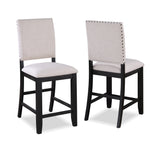 REGENT CNTR HT CHAIR CHARCOAL BLACK