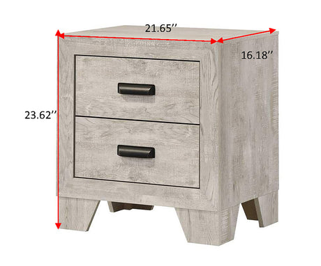 Millie Bedroom Group-White nightstand