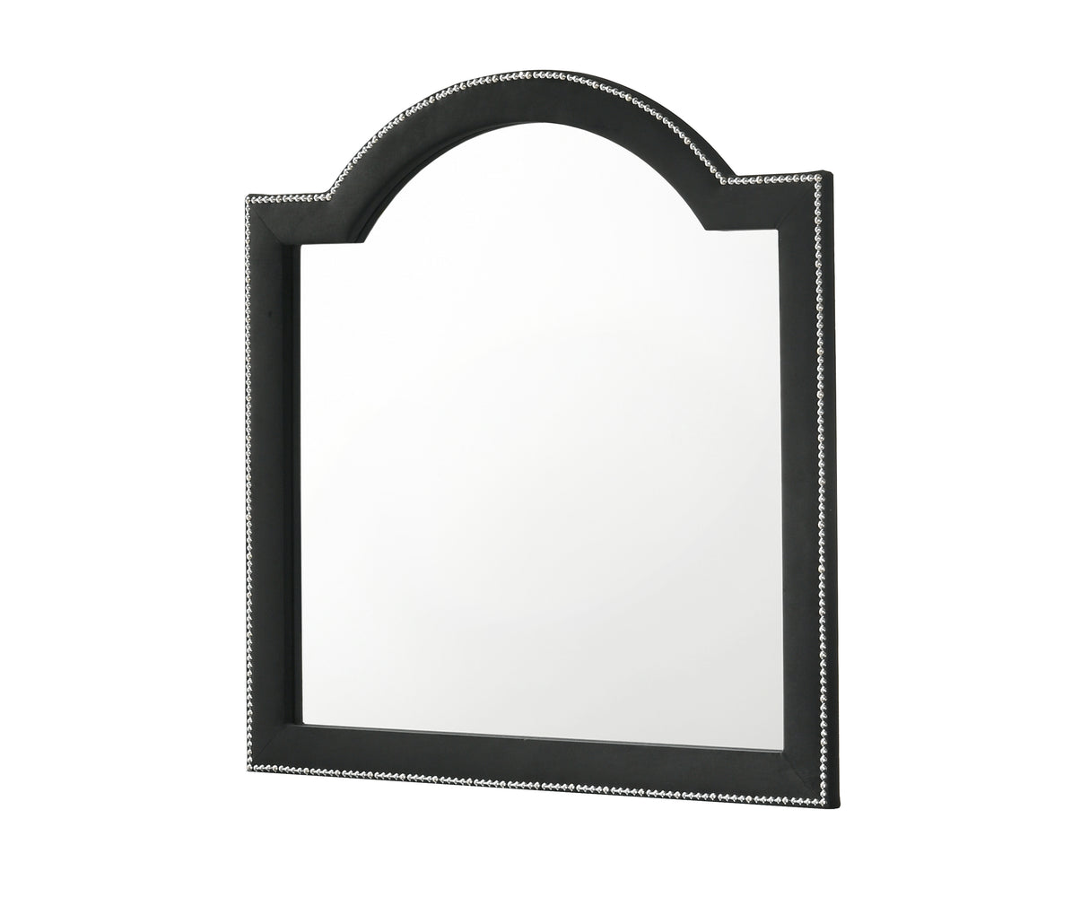 Cameo Panel Bedroom Group - Black mirror
