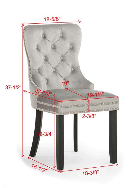 Arabella Accent Chair L.Grey Velvet
