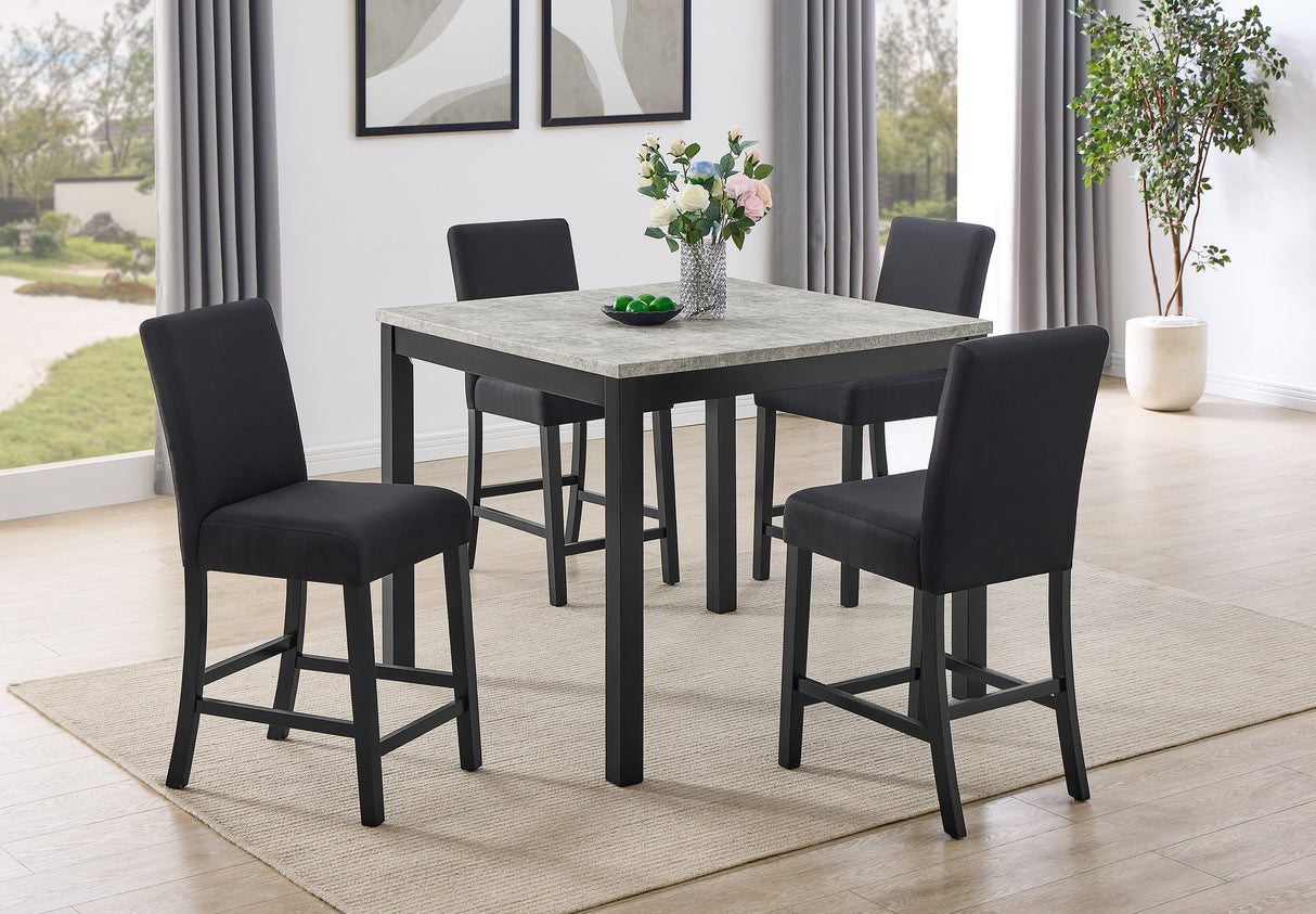 Lennon 5-Piece Contr Height Set-Concrete