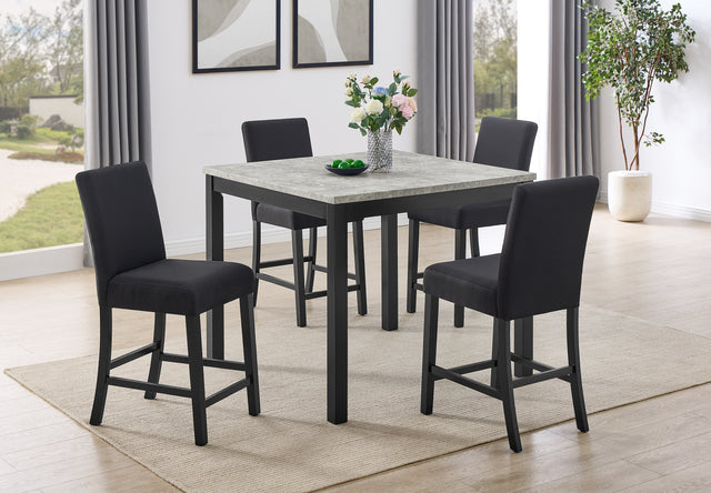 Lennon 5-Piece Contr Height Set-Concrete