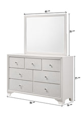 Number dresser and mirror
