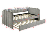 Melody Daybed - Light Grey