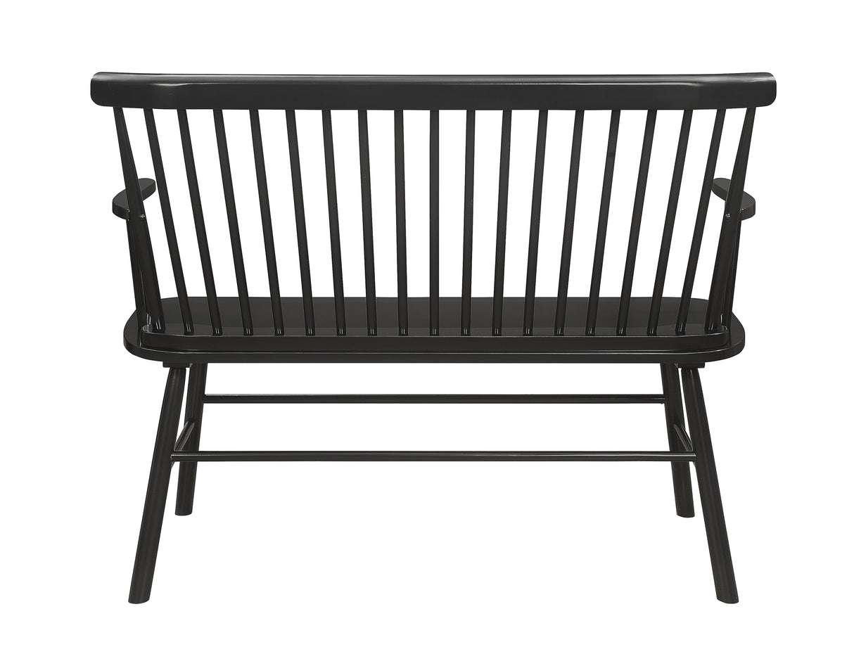 Jerimiah Spindleback Bench Black