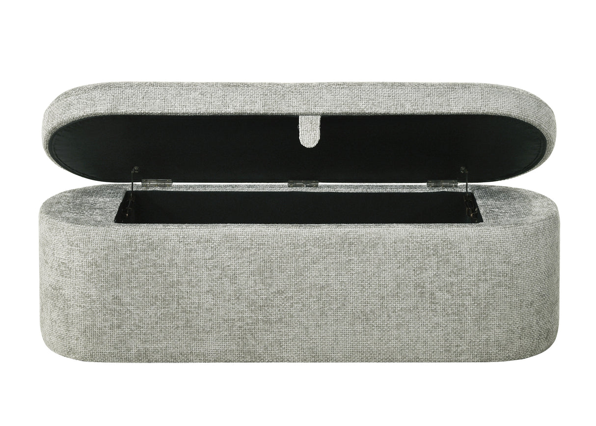 Philipa Storage Bench-L.Grey Tweed