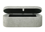 Philipa Storage Bench-L.Grey Tweed