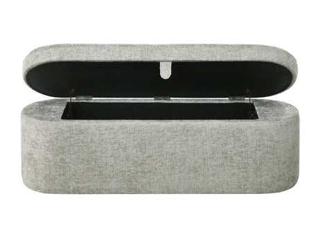 Philipa Storage Bench-L.Grey Tweed