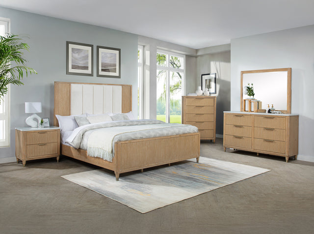 Kara Bedroom Set - Cerused Natural