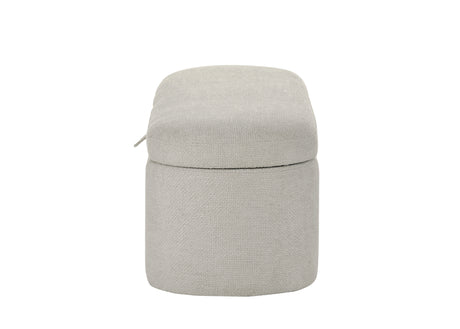 Philipa Storage Bench-Oatmeal Tweed