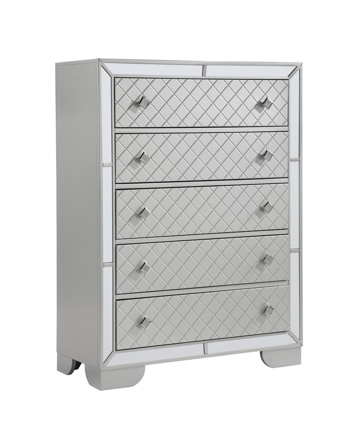 Demi Silver bedroom set, silver