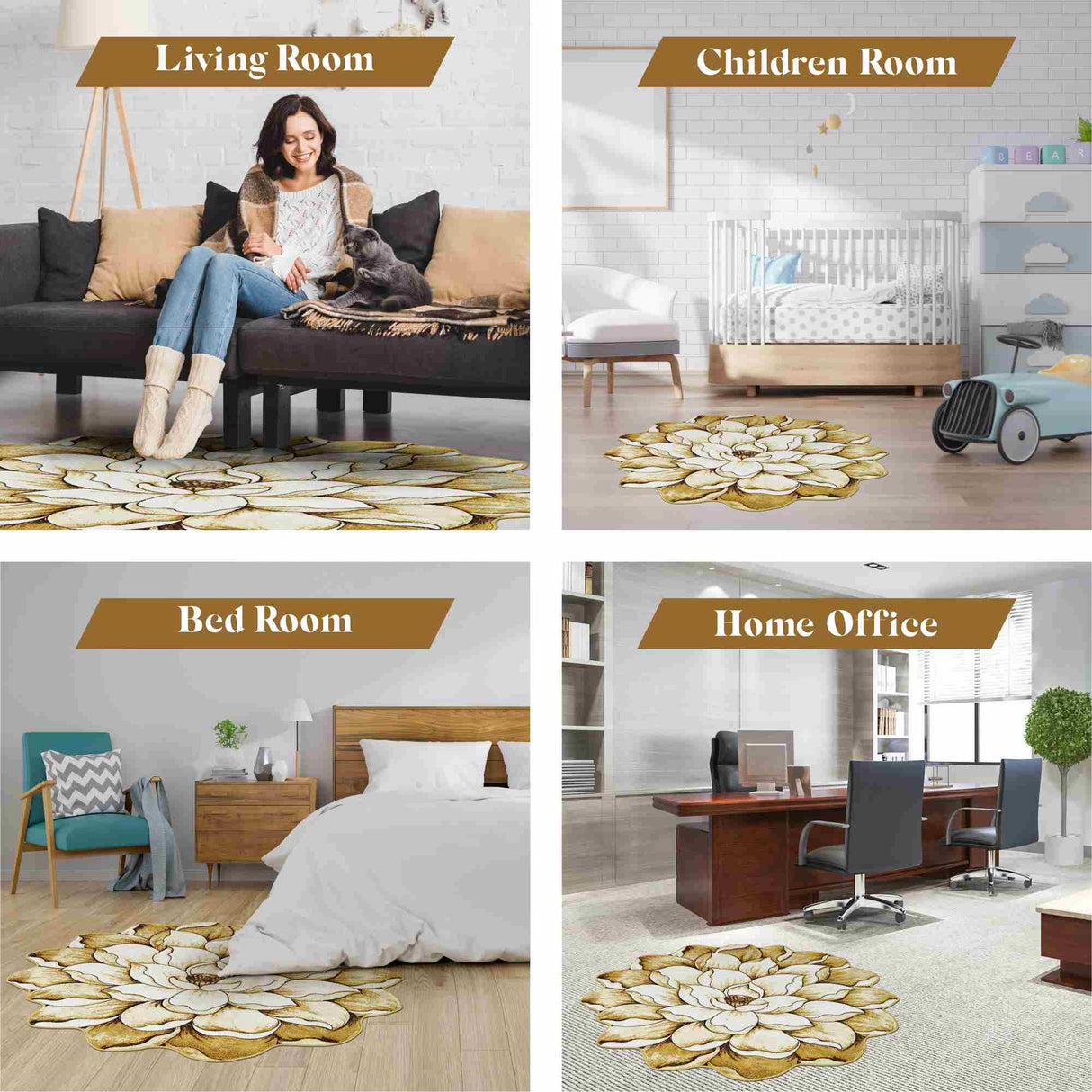 Flowers Area Rug 302