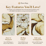 Flowers Area Rug 302