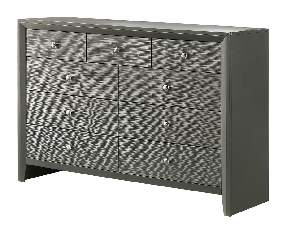 Denker Gunmetal Bedroom Group dresser