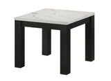 Ivy 3-Piece Cocktail Set Faux Marble White