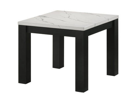 Ivy 3-Piece Cocktail Set Faux Marble White