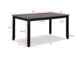 Paige 6pk Dining Set with Bench L.Grey