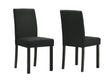 Resia Side Chairs (Set of 2) - Gold Black