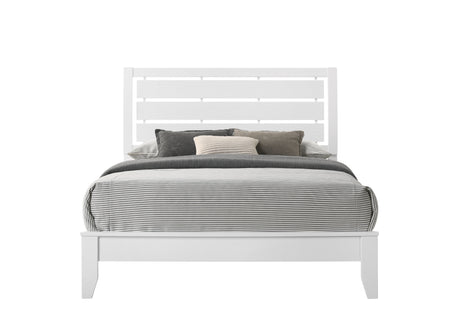 Evan White Bedroom Group Queen bed