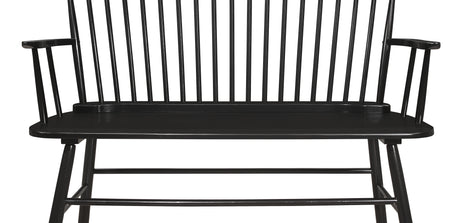 Jerimiah Spindleback Bench Black