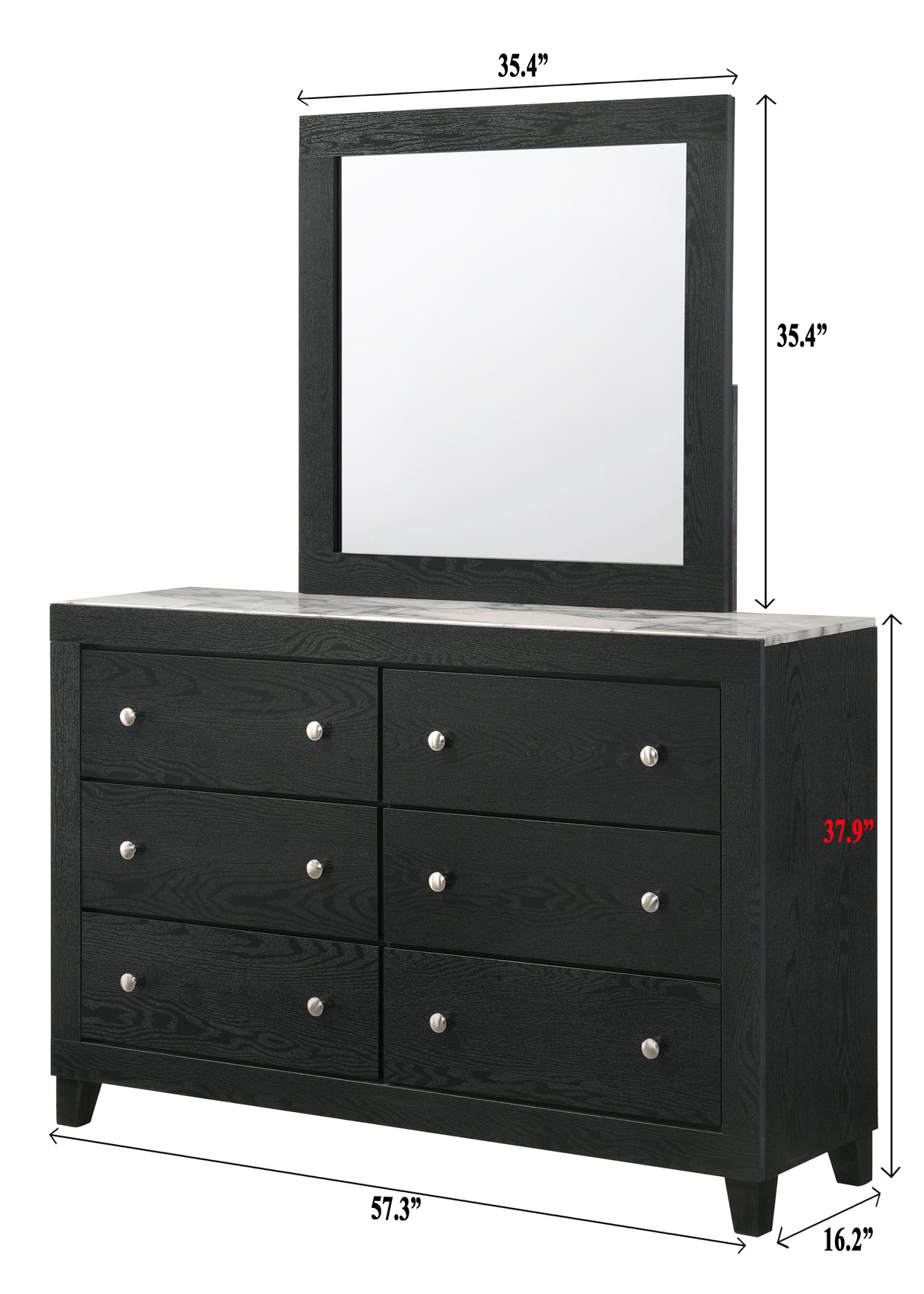 Cadence Bedroom Group dresser and mirror