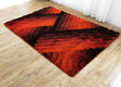 3d Shaggy Area Rug 396 Red